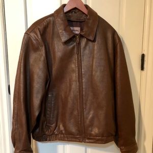 Johnston and Murphy men’s leather coat size XL
